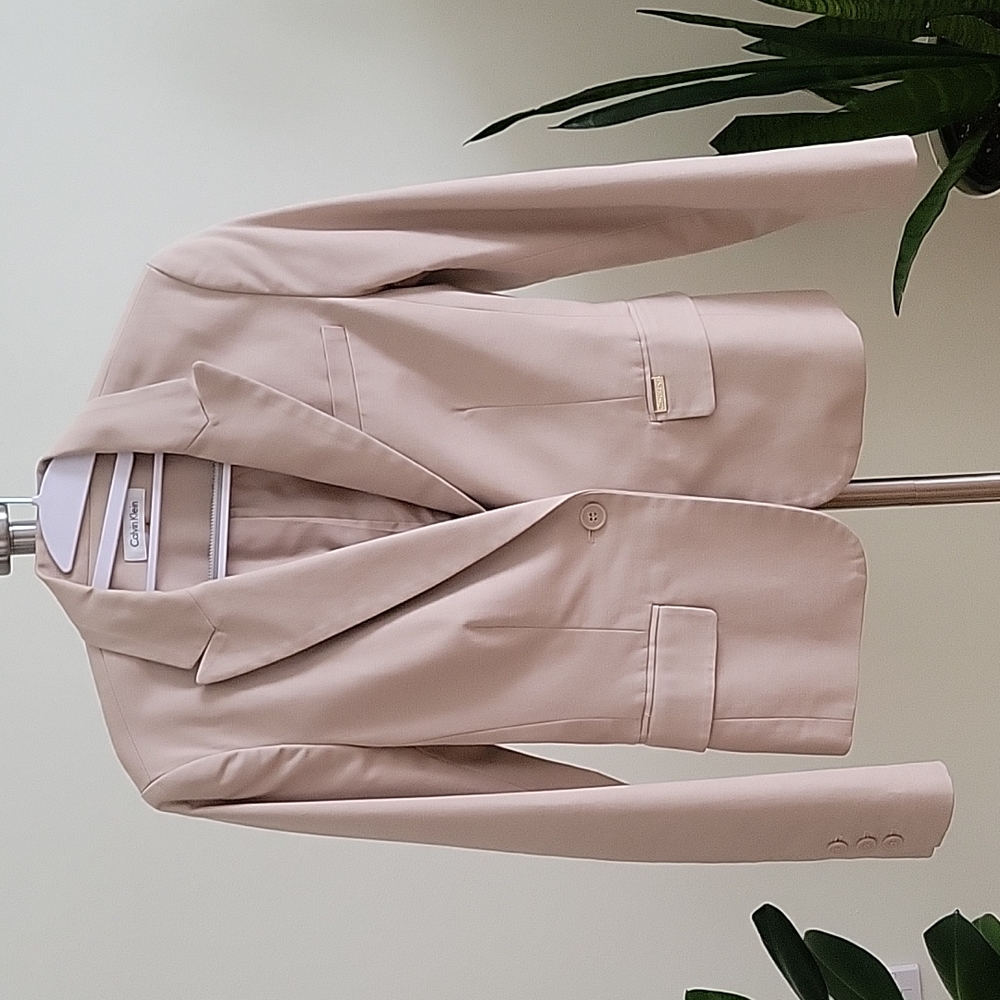 Calvin Klein Beige Blazer Size 4